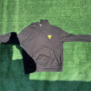 Guess Black Zip Up Sweater Casual Style